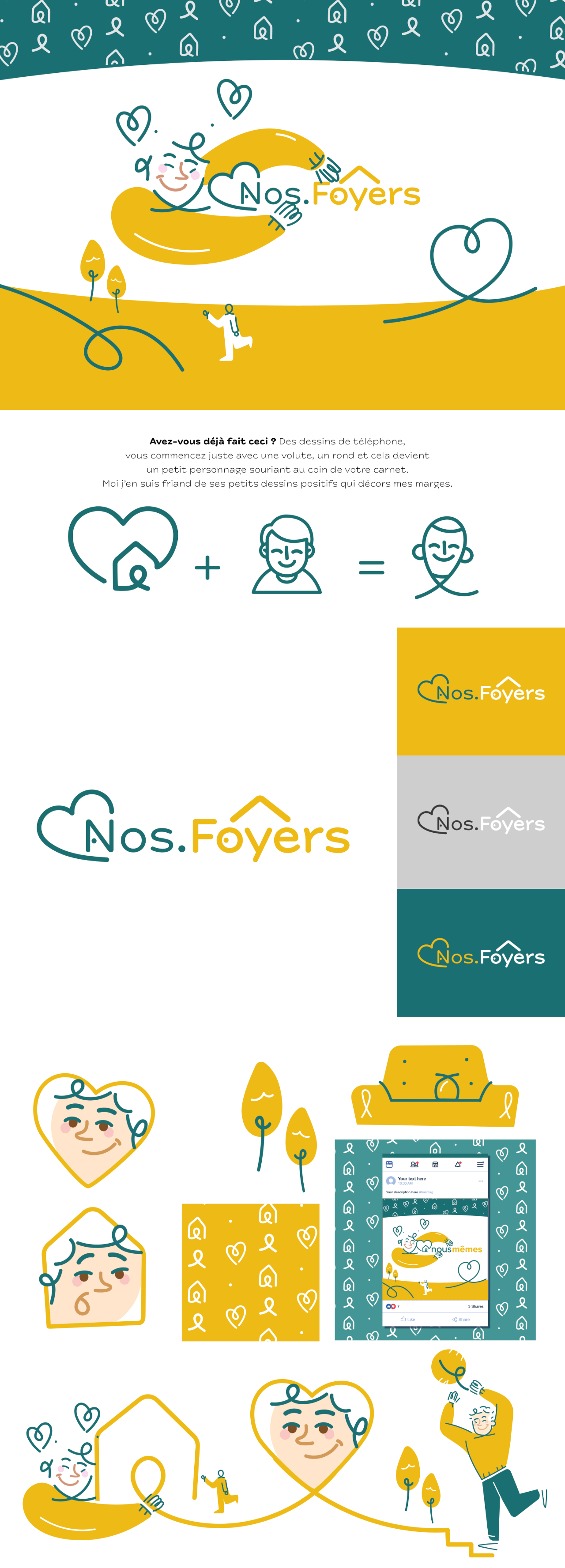 Nos.Foyers, illustration, graphisme / Guillaume Augy Nantes